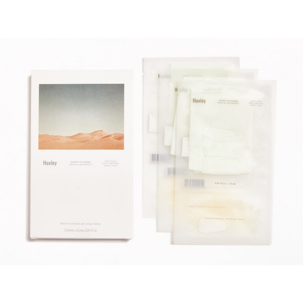 New HUXLEY Secret of Sahara Mask Oil Extract Set